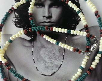 Jim Morrison Modern Vintage 67 Cobra Collar/Collar de sesión de fotos de León joven/Joyería hippie/Collar hippie/joyería de música rock