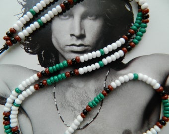 Collier cobra Jim Morrison 1967 / La réplique authentique exacte de collier de perles / Collier hippie / Collier de perles personnalisé / Bijoux bohèmes/Perles