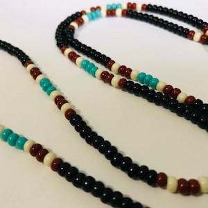 Collier de perles personnalisé Topanga Canyon 1969/Collier de perles hippie/Collier de perles d&#39;amour/Bohème/Surfer/Perles d&#39;amour