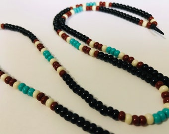 Topanga Canyon 1969 Custom Bead Necklace/Hippie bead necklace/Love bead necklace/Boho/Surfer/Love beads