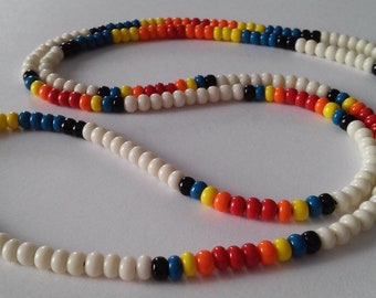 California Special Hippie Style Cobra Necklace/Hippie Necklace/Beaded Necklace/Surfer Necklace/Jim Morrison/zen threads