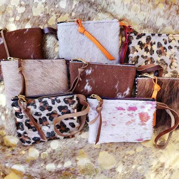 Cowhide Purse Etsy