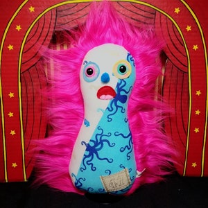 Funky Punk Neon Pink Carnival Doll