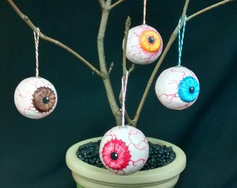 Bloodshot Eyeball Ornaments