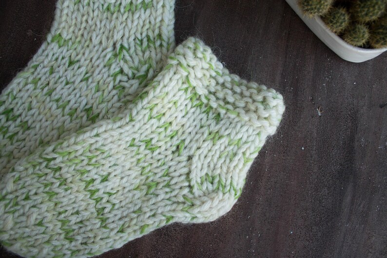 White Green Wool Woolen Socks Warm Knitted Winter High-Quality House Home Socks Women Unique Socks Housewarming Birthday Valentines Gifts