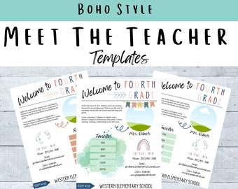 Meet the Teacher Welcome Sheet | Teacher Introduction Letter | Open House Welcome | Editable Meet the Teacher Letter