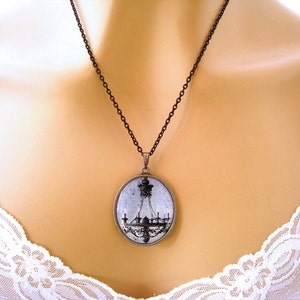 Goth Necklace, Goth Cameo Necklace, Gothic Necklace, Goth Jewelry, Gothic Jewelry, Gothic Cameo Necklace