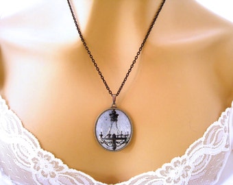 Goth Necklace, Goth Cameo Necklace, Gothic Necklace, Goth Jewelry, Gothic Jewelry, Gothic Cameo Necklace