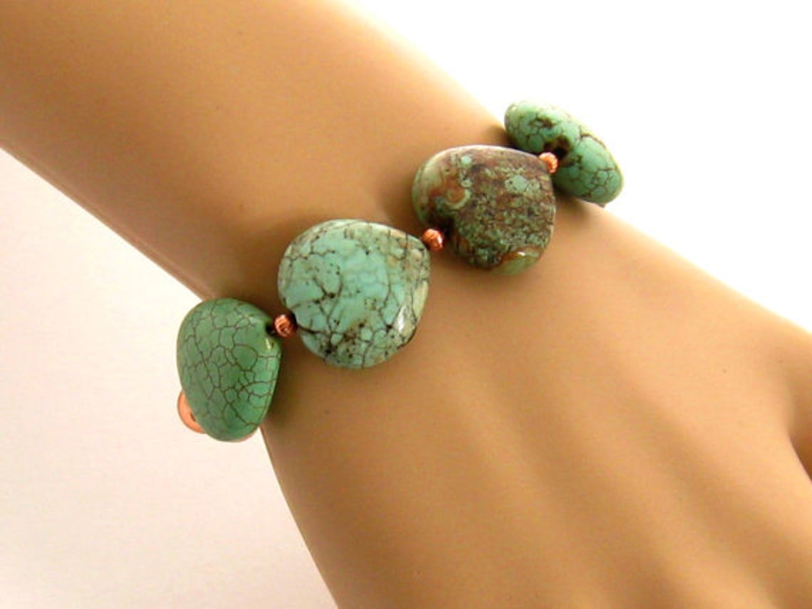 **Blue Turquoise Collar Necklace w/ Feather Pendants 259m