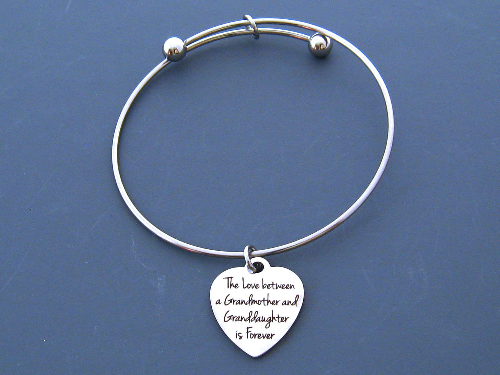 Bracciale Per Nipote Dalla Nonna – Viola, Doppio Strato Con Simbolo Infinito E Cuore, Regolabile Da 20 A 35 Cm, Con Biglietto D'auguri - 2
