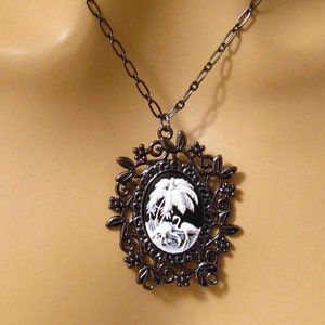 Flamingo Cameo Necklace, Flamingo Gift, Flamingo Jewelry Gift, Jewelry Flamingo, Necklace Flamingo image 5