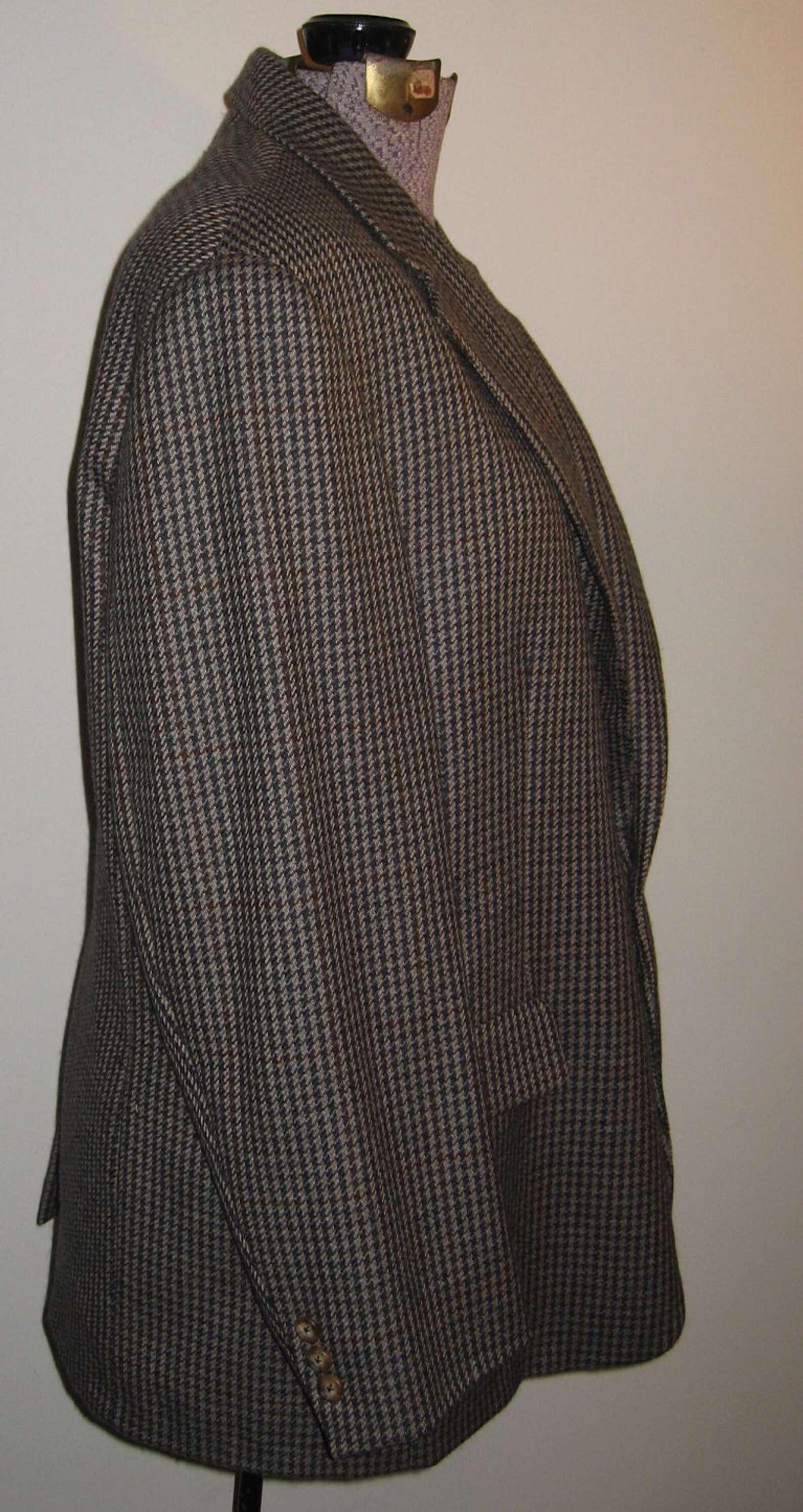Men's Brooks Brothers Houndstooth Sport Coat Size 48 L Etsy