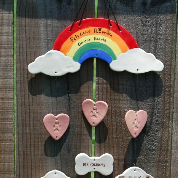 Rainbow Wind Chime - Etsy