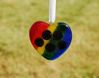 Rainbow Bridge Ornament, Rainbow Paw Print Sun Catcher, Pet Memorial Ornament, Pet Loss Art, Remembrance Artwork, Rainbow Paw Print