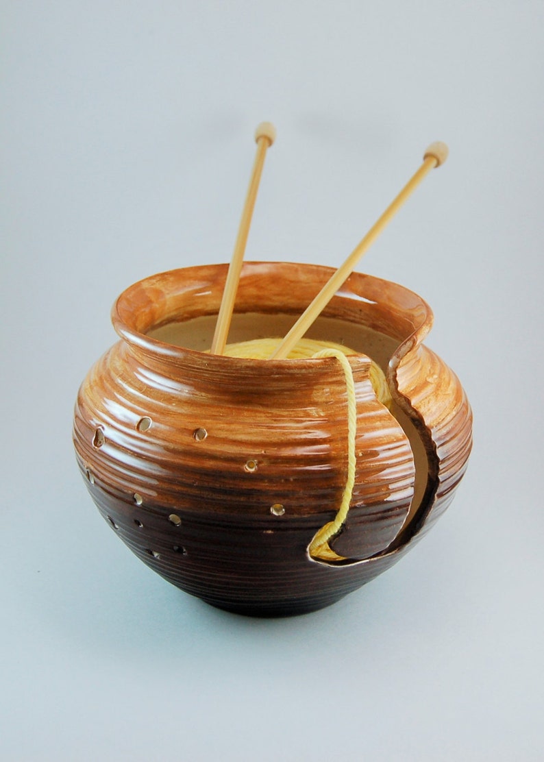 Handcrafted Ceramic Yarn BowlMade to Order Handmade Yarn image 0