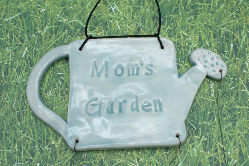 Mom's Garden Family Chime, Babcia's Garden, Grandmother Gift, Gift for Mom, Handmade Ceramic Chime, Garden Decor, Yard Art image 2