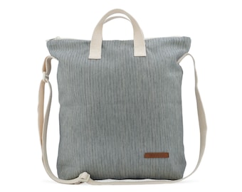 Tote Denim Bag, Tote Bag With Zipper, Denim Bag, Gift for Her, Crossbody Bags, Preschool Bag, Summer Bag, Denim Tote Kids Bag