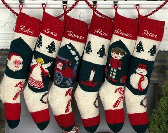 Calze Di Natale LACHT – Set Da 2 Con Babbo Natale E Pupazzo Di Neve, Perfette Per Camino E Albero