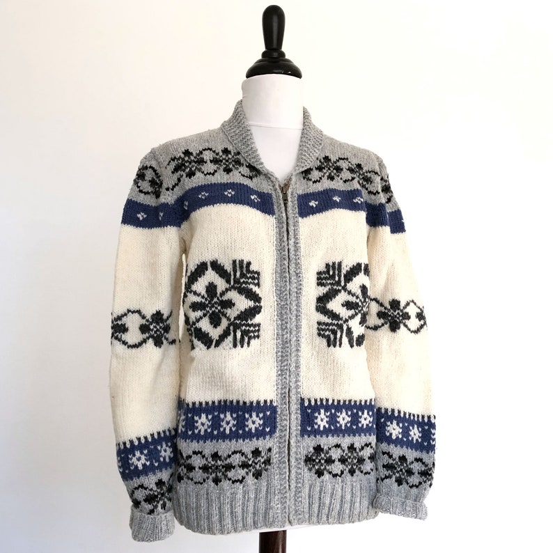 Elk Cowichan Style Cardigan Sweater Made to Order Etsy