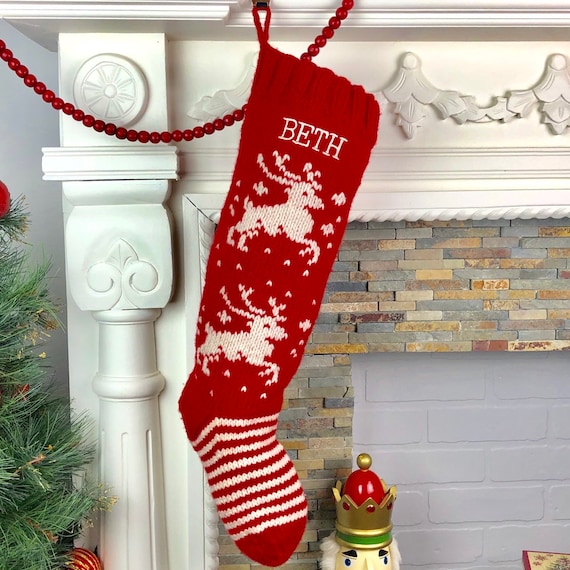 Cozy Designs Holiday Spirit Ethnic Family Socks Wall Hanging Ready to Ship Christmas Hand Knit Stockings Traditional Home Decor