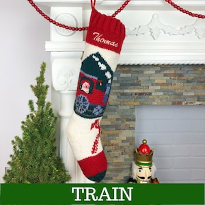 Christmas Stocking Personalized Knit Mary Maxim Bernat Custom Wool Stockings Xmas Socks Families Baby image 4