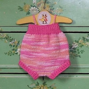 Pink & Orange Hand Knit Wool Soaker Cloth Diaper Nappy Cover Hand Knit by Llamajama