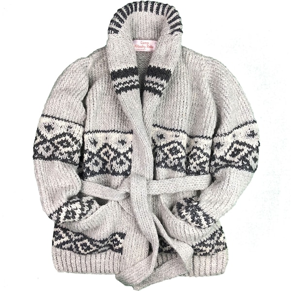 Strickjacke Grobstrick mit Krawatte Starsky Marilyn Pullover - auf Bestellung