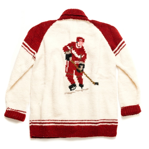 Hockey Cardigan (Handmade New) Cowichan Style Hockey high quality Zip Jumper In Stock