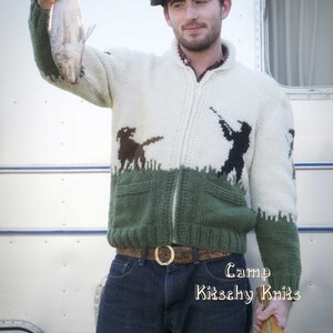 Fasan Hunt Neu Mary Maxim Cardigan Pullover, handgestrickte Wolle, auf Bestellung 432.101.mto Bild 2