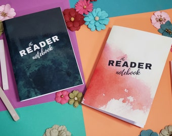 Book Lover's Reading Log Journal — Undated A5 Reader Review Notebook & BuJo