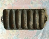 vintage Wagner Ware Junior Krusty Korn Kobs cast iron corn muffin pan 1317