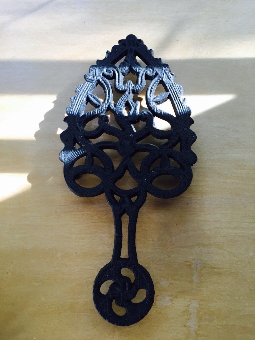 Vintage Cast Iron Heart Trivet Etsy