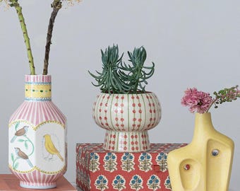 Hand Painted Vase 6.75 x 5.5