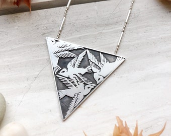 Sterling Silver Flight Necklace