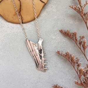 Sterling Silver Jawbone Necklace