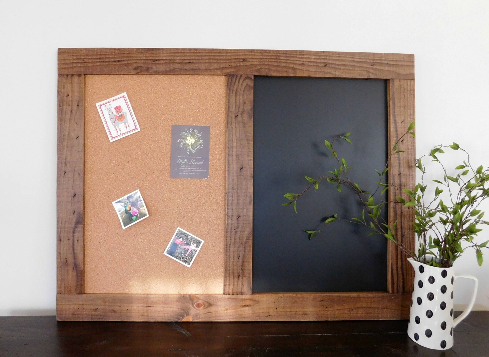 Home Office Message Center Command Center 36x48 Shown in Etsy