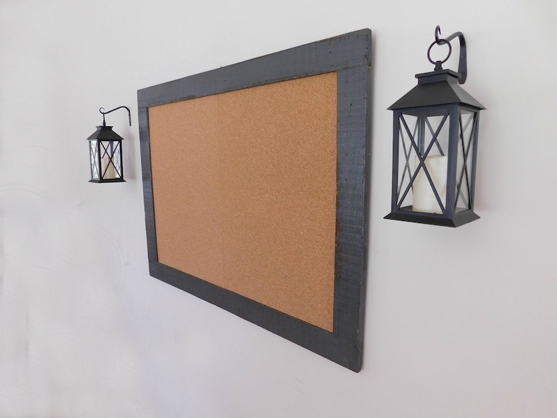 Extra Large Bulletin Board with Wood Frame 36x48 Shown in Etsy