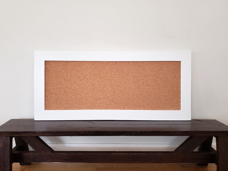 Long Narrow Bulletin Board Message Board 24 X 54 Shown in Etsy
