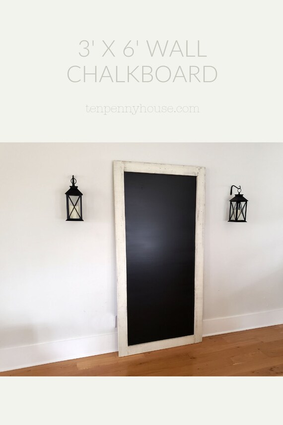 Extra Large Chalkboard 36x72 Kitchen Chalkboard Shown In Etsy