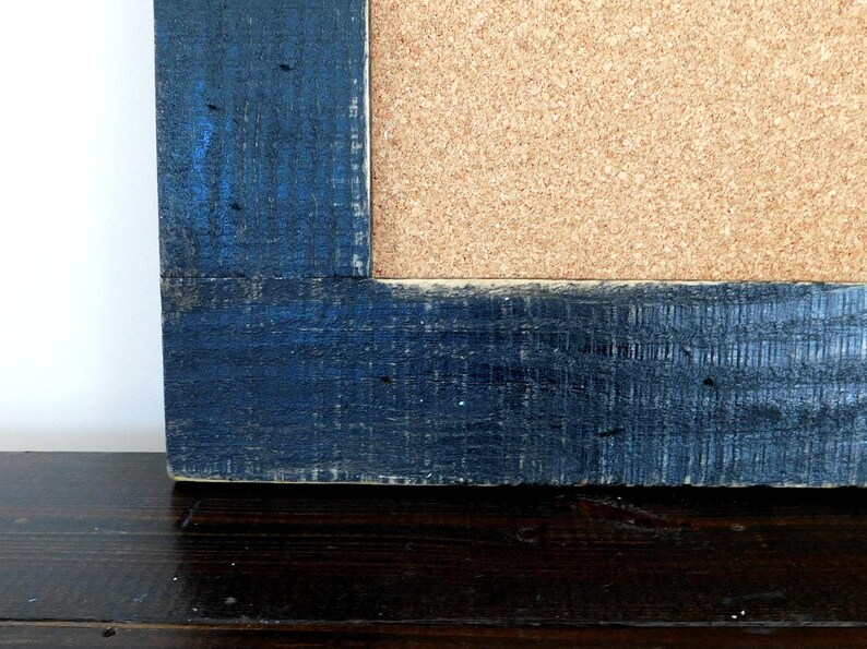 Large Message Board Cork Board 28 X 40 Shown in Black Etsy