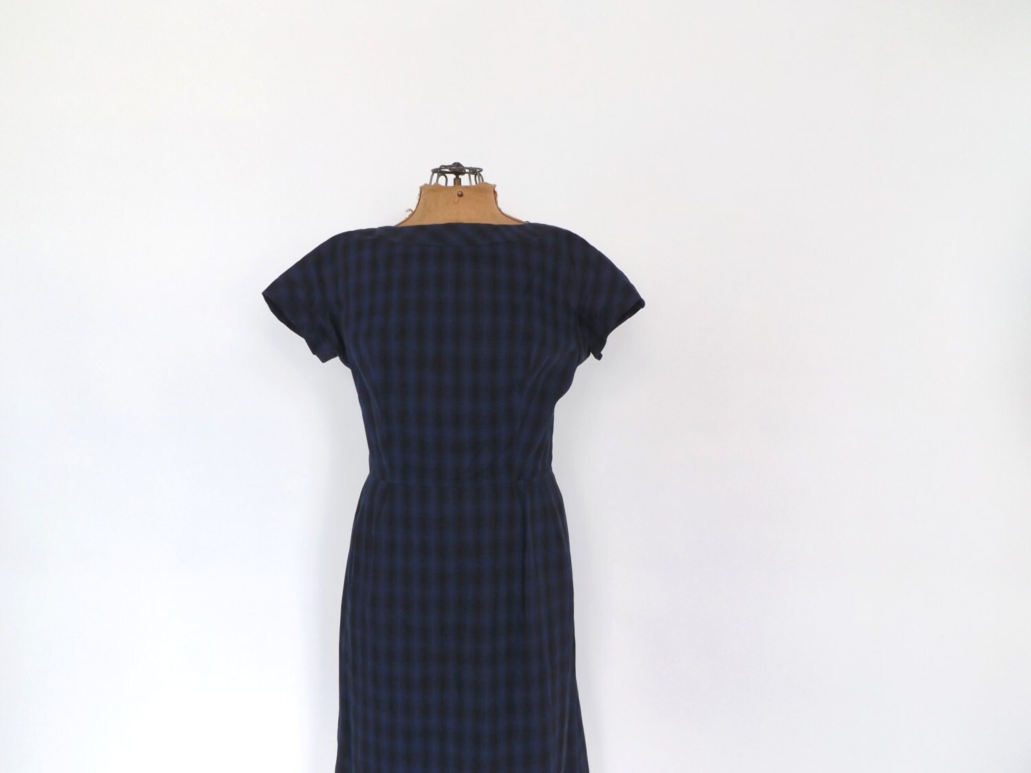 Vintage 1960s Kaufmann's Forecast Day Dress Blue Brown - Etsy