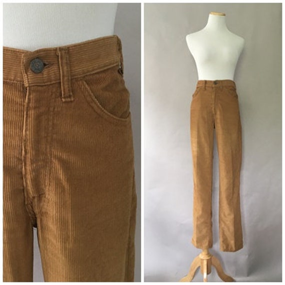 Vintage 1960s Levi Pants Tan Corduroy Jeans Levi S