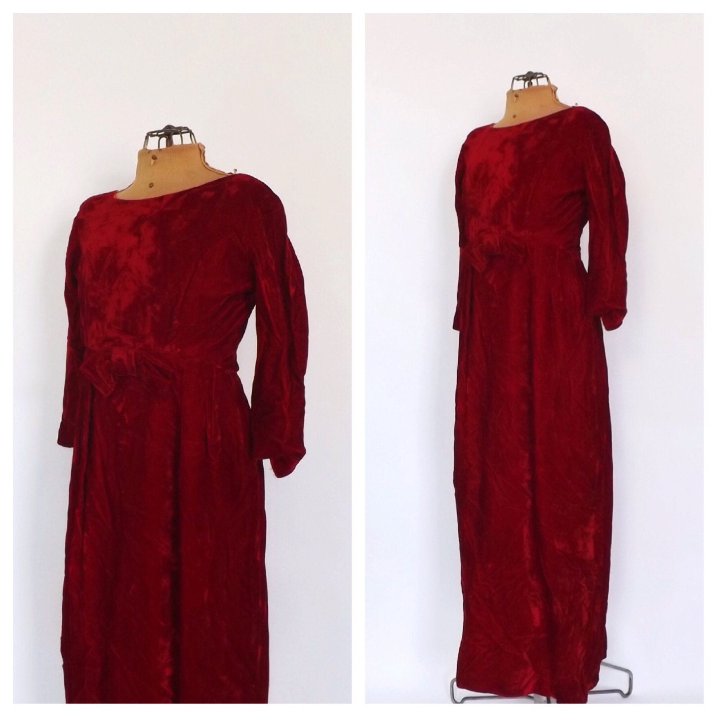 red velvet holiday dress