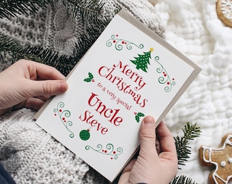 Uncle Christmas Card, Uncle Christmas Gift For Uncle, Uncle Card, Uncle Card, Christmas Uncle Card, Christmas Card for Uncle, Card for Uncle