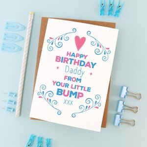 Cartão de feliz aniversário, papai da barriga, cartão de aniversário do bebê, cartão de aniversário de grávida, cartão para marido, pai da barriga, cartão para novo pai