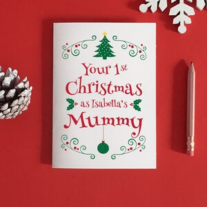 Mamas 1.Weihnachtskarte, Weihnachtsgeschenk für Mama, erstes Weihnachten, Baby 1.Weihnachten, neue Mama Weihnachtskarte, Karte für Mama, Mama Geschenk