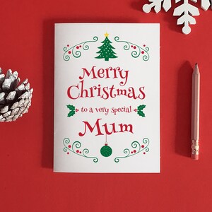 Tarjeta de Navidad para mamá, regalo de Navidad para mamá, tarjeta para madre, regalo para suegra, tarjeta de Navidad para madre, regalo para madre, tarjeta para mamá