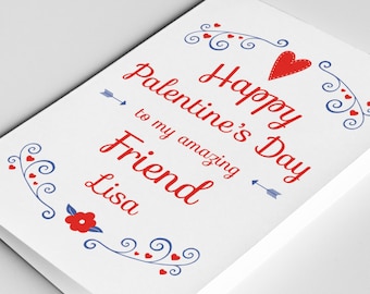 single friend card etsy