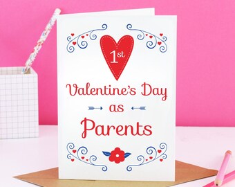 New Parents Valentine's day card