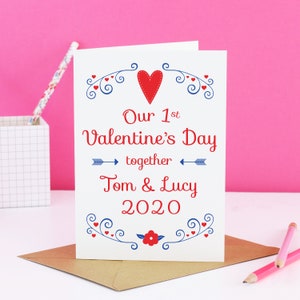 Il nostro primo biglietto di San Valentino, il nostro primo San Valentino, il nostro primo fidanzato di San Valentino, il nostro primo giorno di San Valentino, i nostri primi San Valentino, coppie di San Valentino